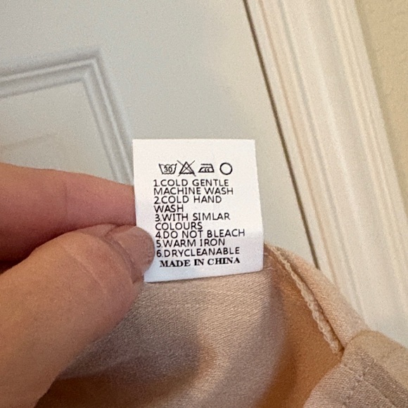 Women's Ruffled Beige Top - Picture 6 of 6